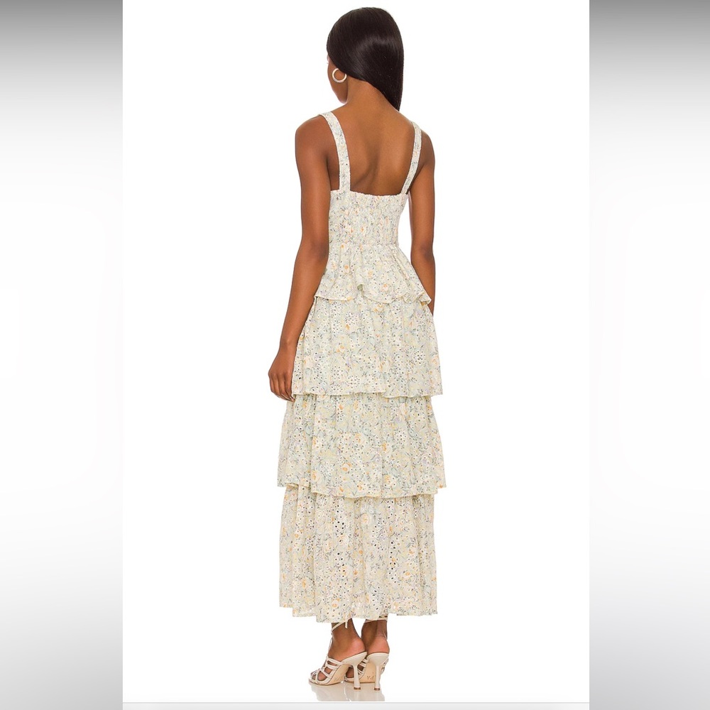 ASTR the Label Midsummer Dress in Light Mint Multi Floral